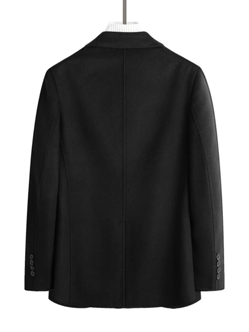 Men's Plus Size Wool Long Sleeve Outerwear, image 3