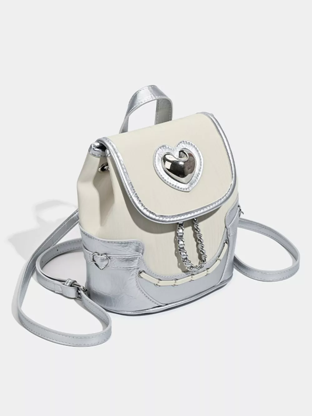 Heart Flap Backpack Bag, image 8