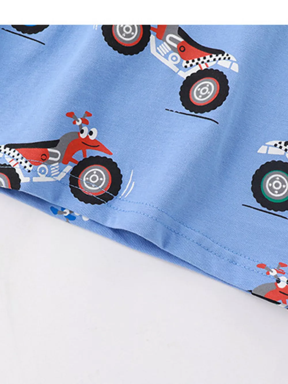 Children's Cartoon ATV Print Tee and Shorts Set, image 6
