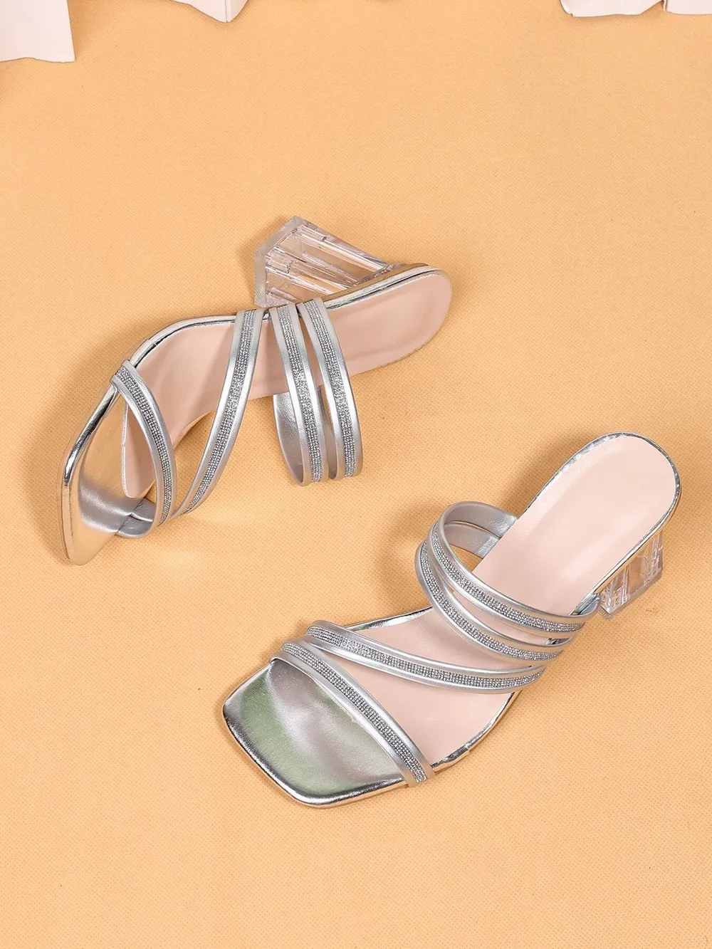 Open Toe Block Heel Sandals, image 4