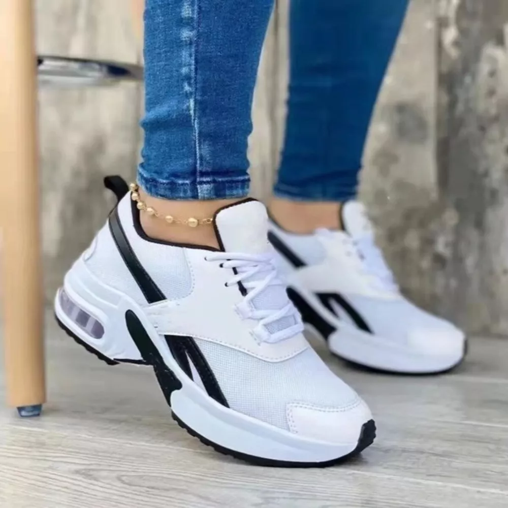 Lace Up Round Toe Sneakers, image 3