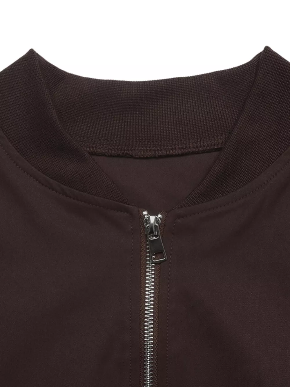 Zip Up Dropped Shoulder Jacket, image 7
