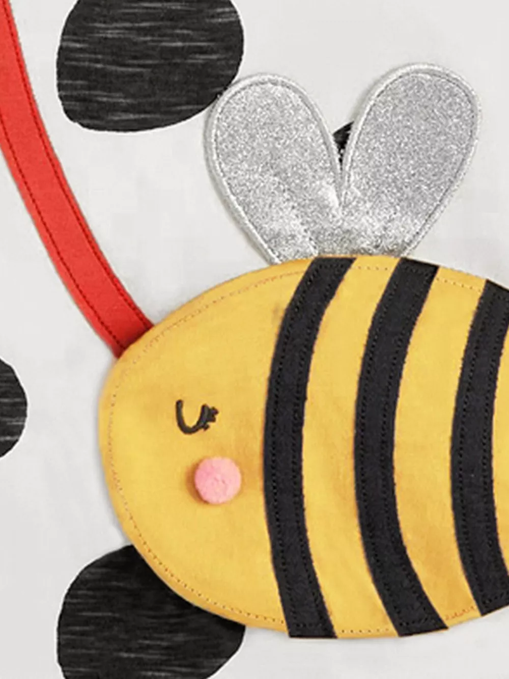 Children's Bee Applique Polka Dot T-Shirt, image 3
