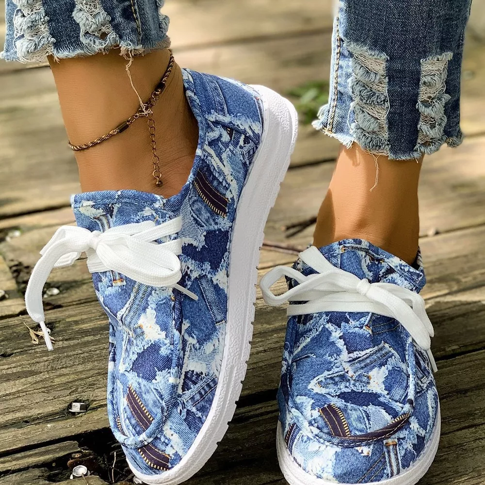 Round Toe Lace Up Sneakers, image 10