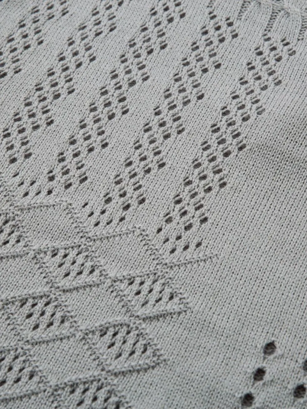 Men's Openwork Button Detail Knit Henley T-Shirt, image 10