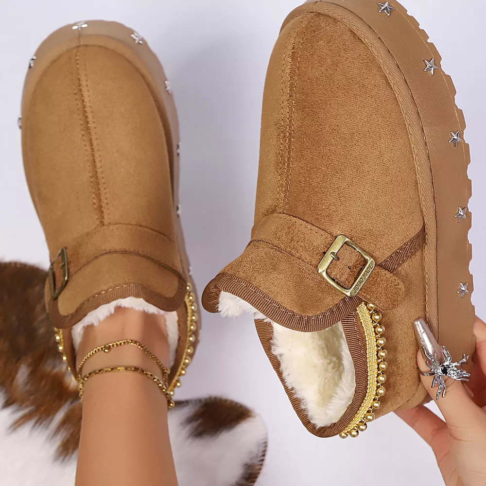 Platform Faux Fur Lined Ankle Boots, image 5