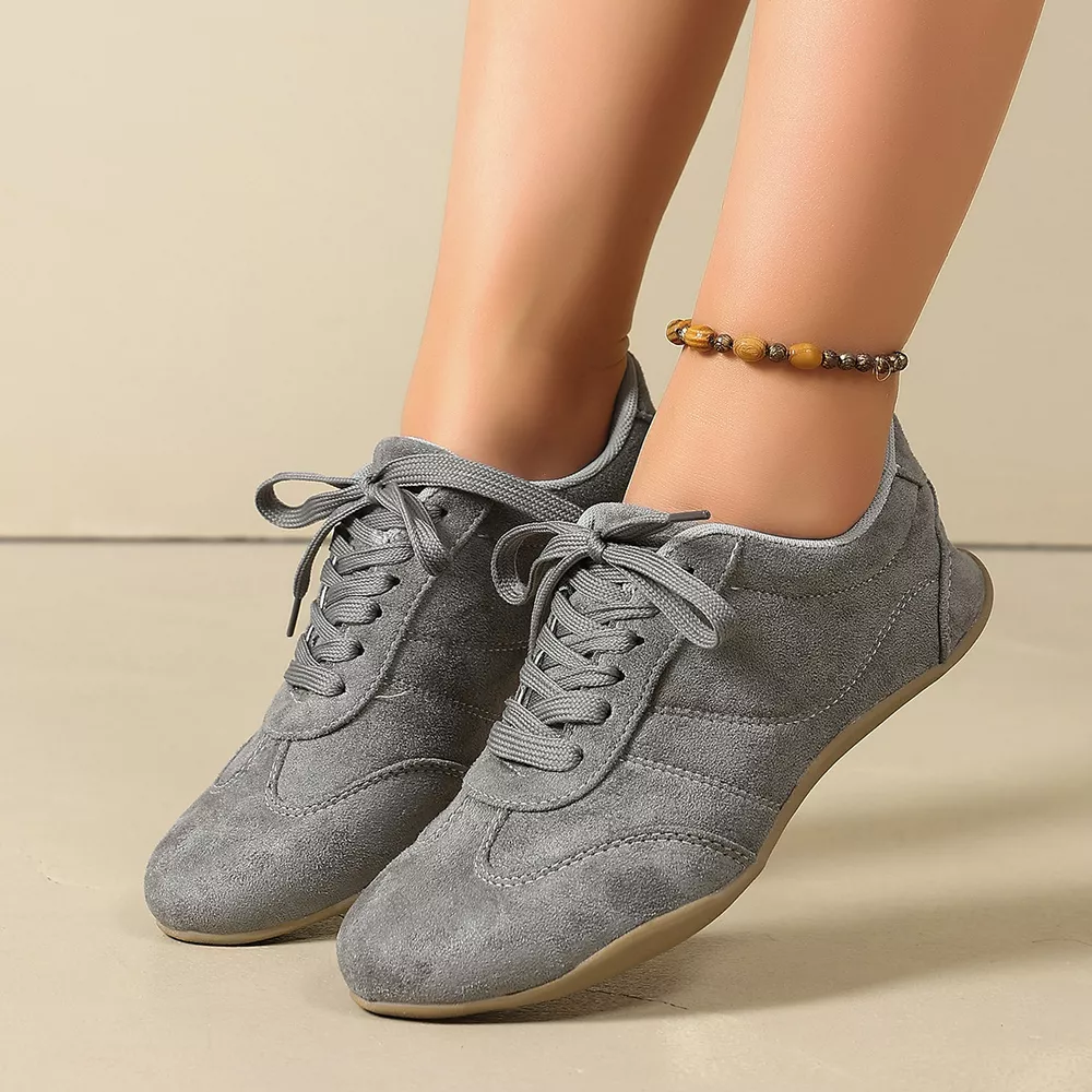 Round Toe Lace Up Sneakers, image 4