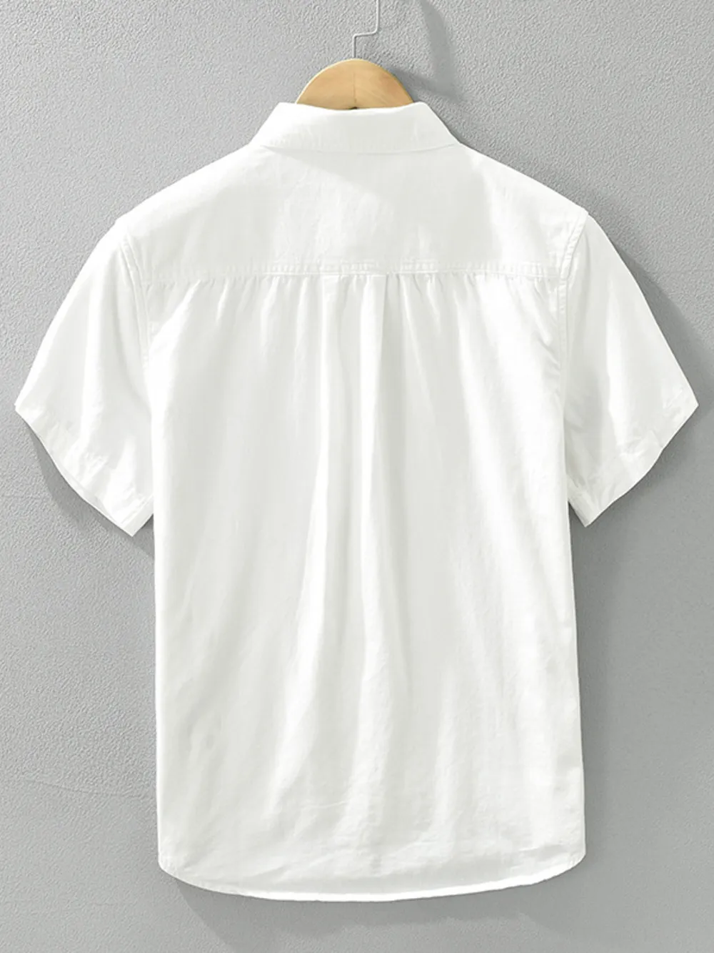 Men's Plus Size Button Up Short Sleeve Shirt, image 3