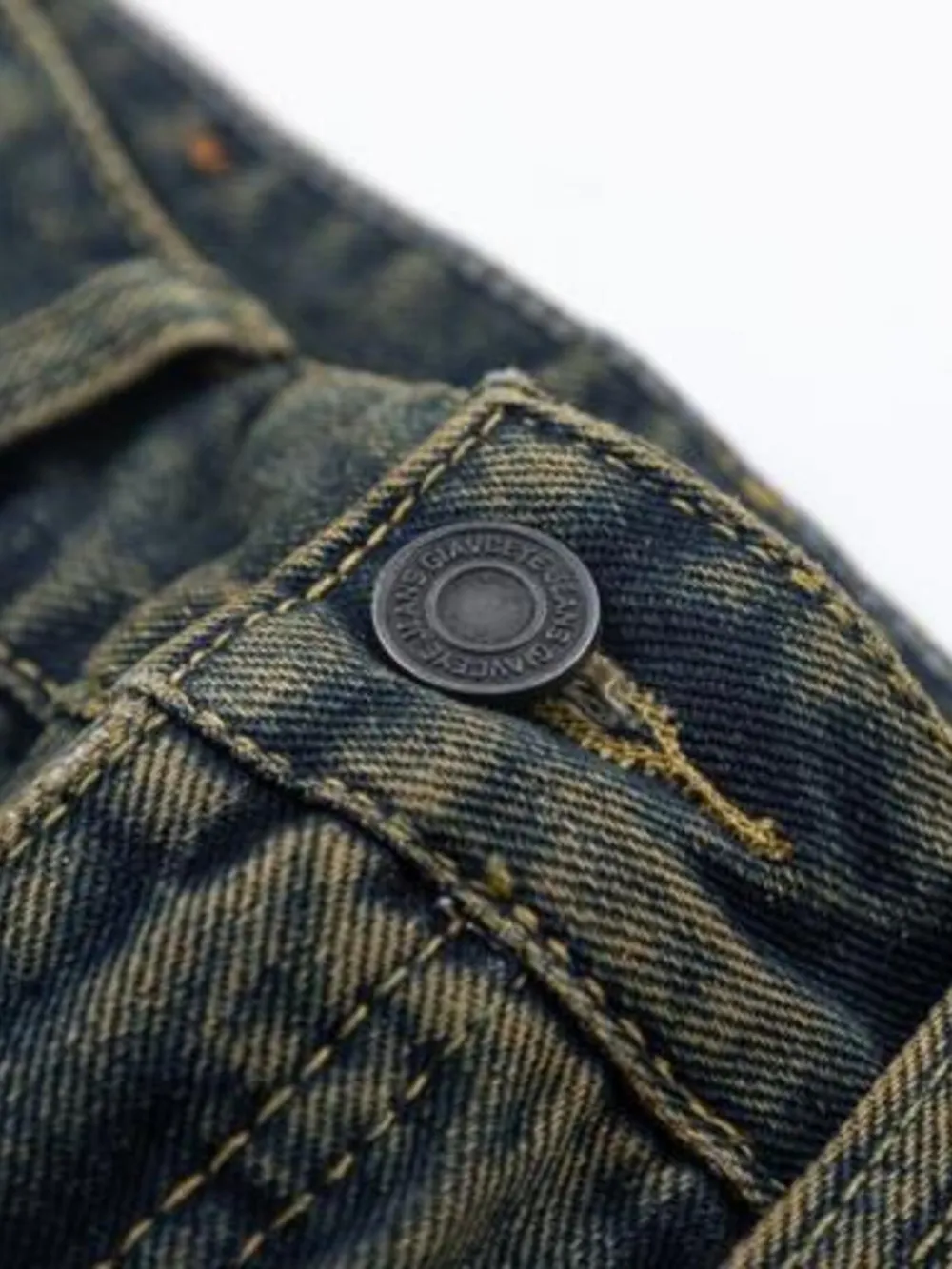 Men's Full Size Vintage Wash Bootcut Denim Jeans Plus Size, image 10