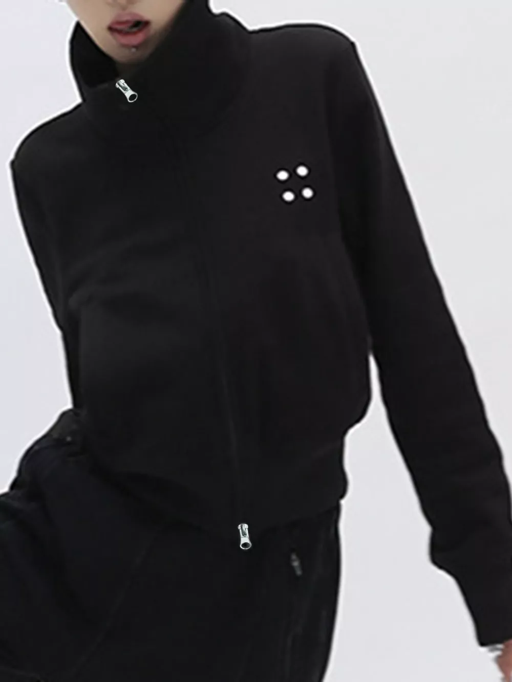 Casual Zip-Up Cropped Outerwear, image 8