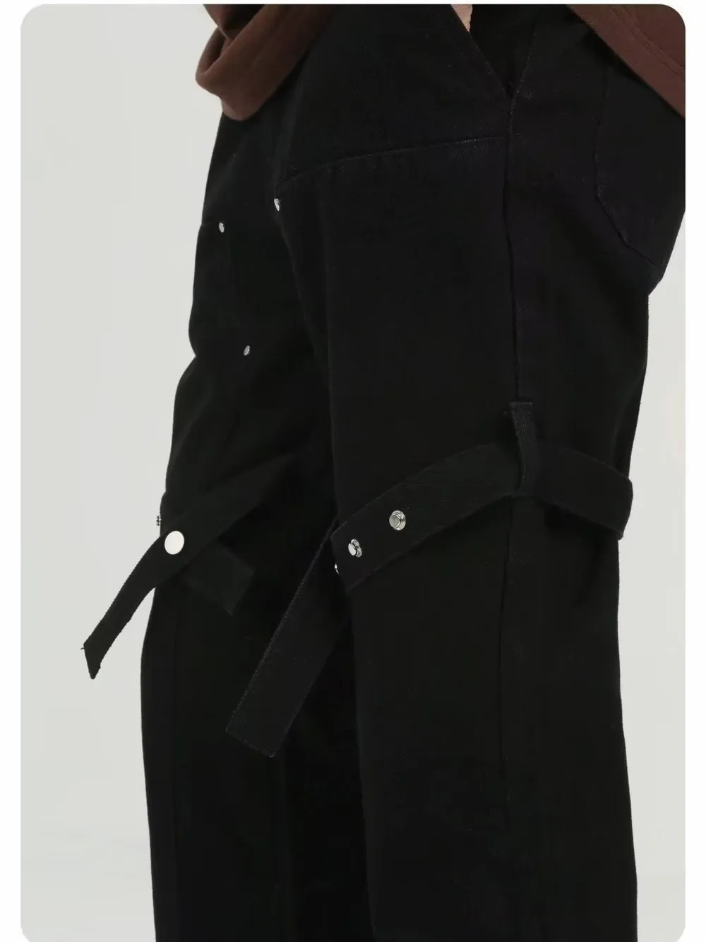 Men's Plus Size Studded Cargo Jeans, image 4