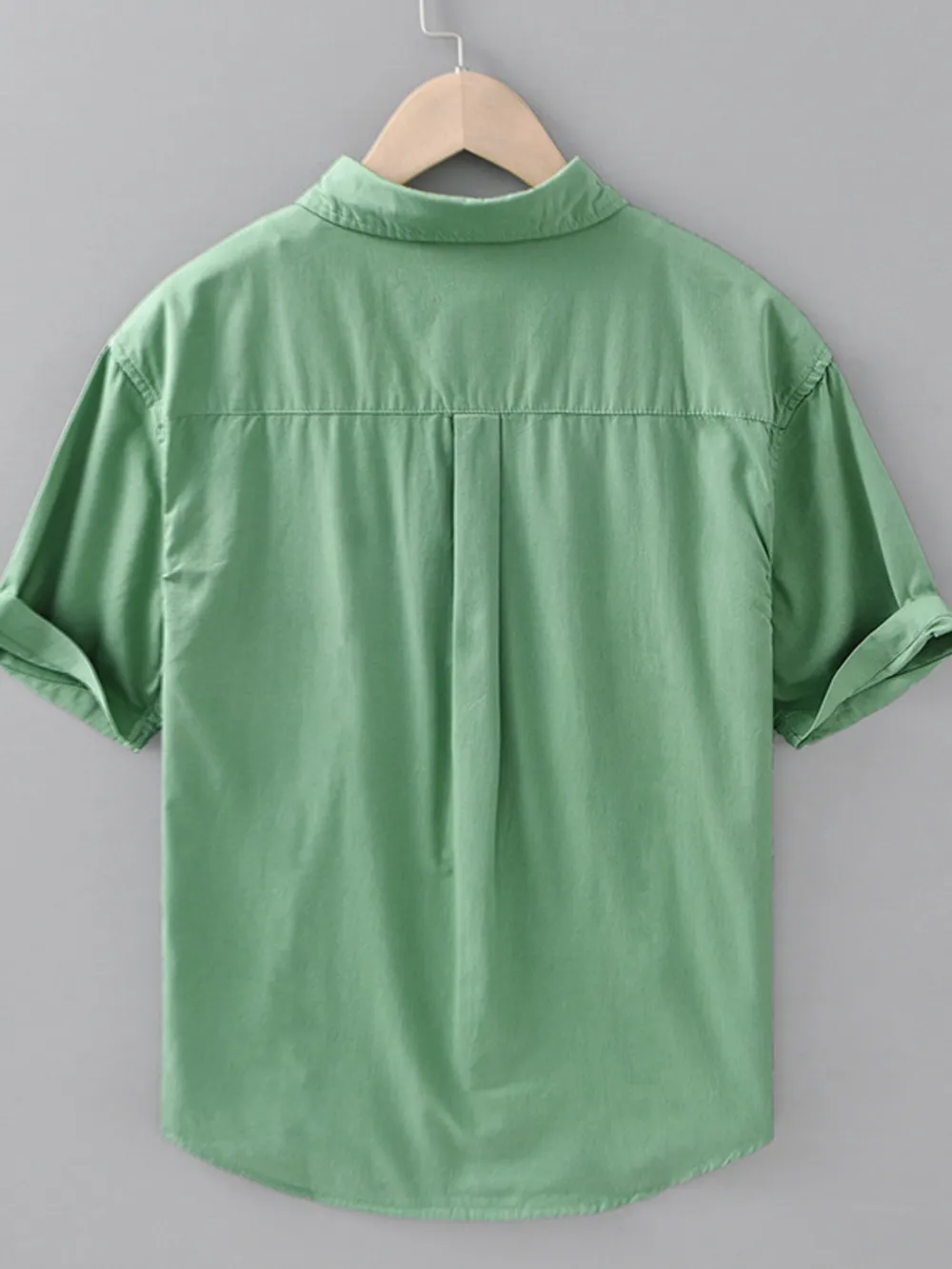 Men's Plus Size Button Up Short Sleeve Shirt, image 3