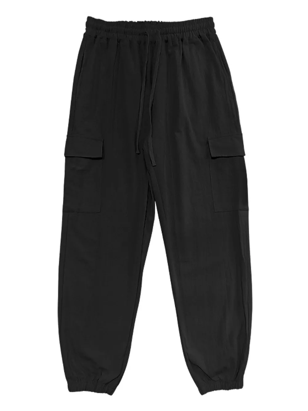 Men's Full Size Casual Cargo Pants with Drawstring Waist Plus Size, image 2