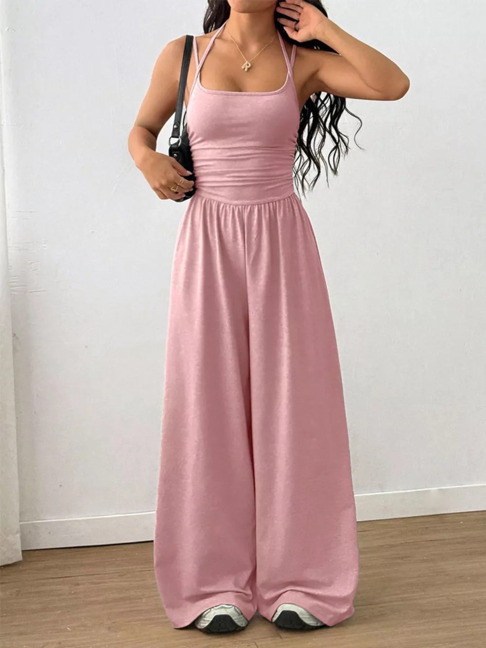 Spaghetti Strap Wide-Leg Jumpsuit, image 18