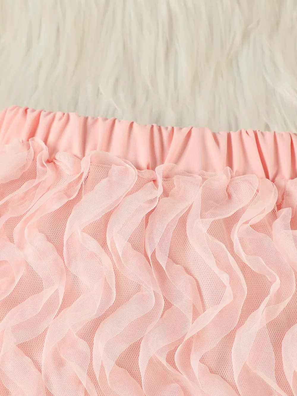 Children's Pearl Bowknot Top and Skirt Set, image 5