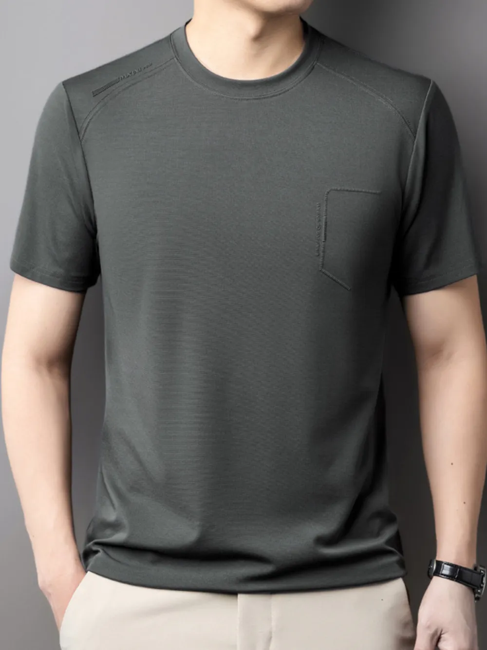 Men's Round Neck Short Sleeve T-Shirt
