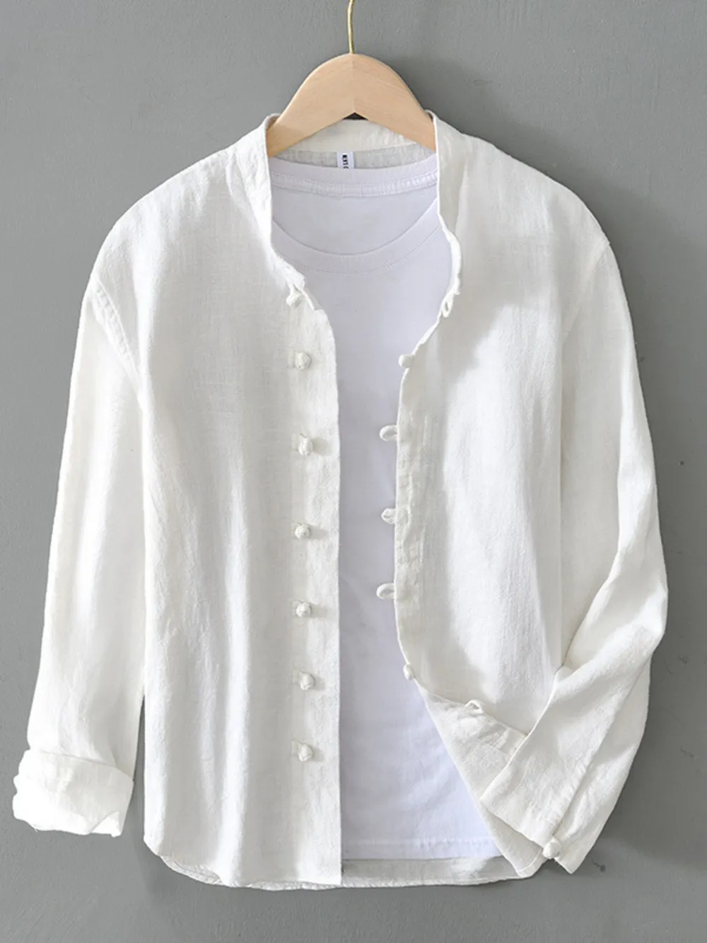 Men's Plus Size Button Up Long Sleeve Shirt, image 2