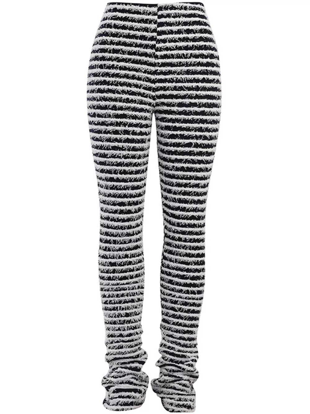 Striped Fuzzy Textured Knit Pants, image 6