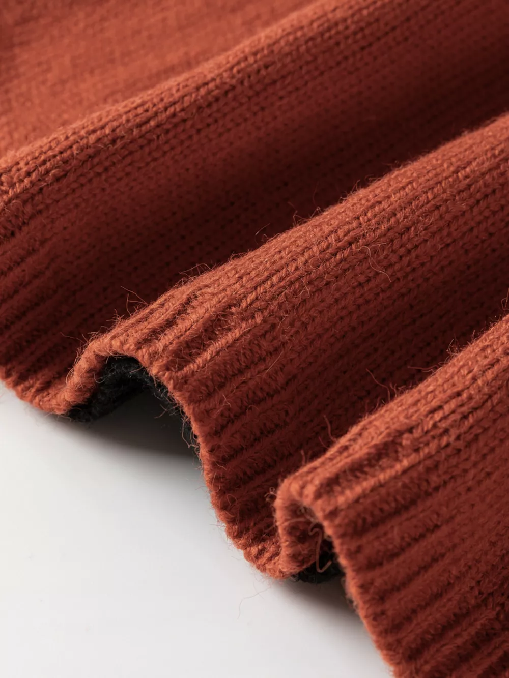 Color Block Turtleneck Drop Shoulder Knit Sweater, image 9