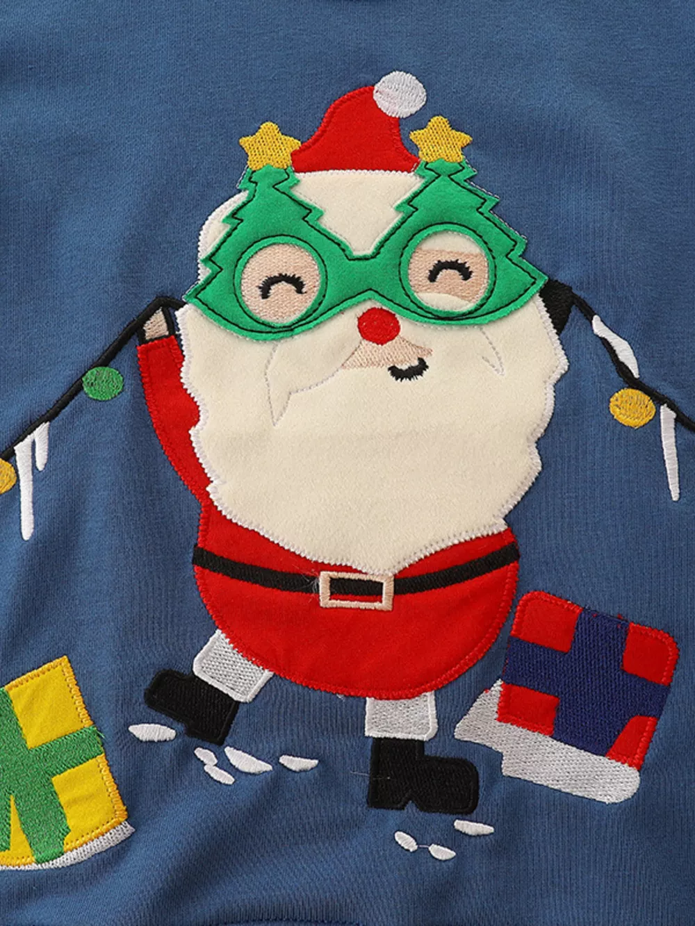 Children's Santa Applique Christmas Sweatshirt, image 4