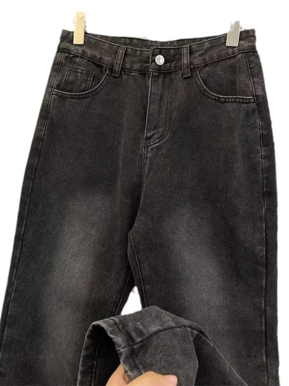 Men's Plus Size Vintage Wash Straight Leg Jeans, image 3