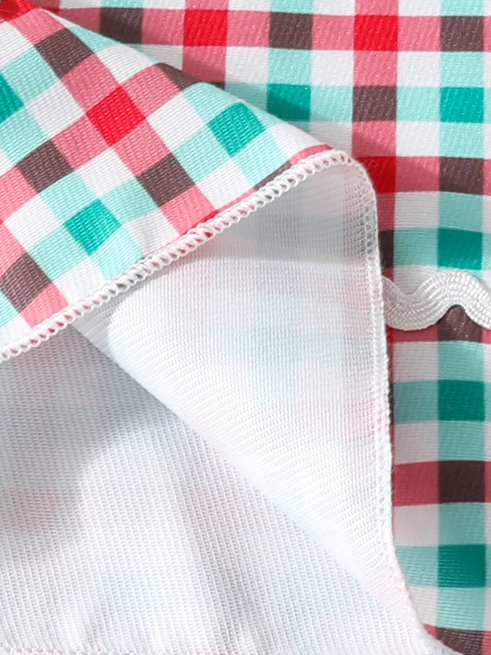 Children's Christmas Tree Plaid Dress, image 4