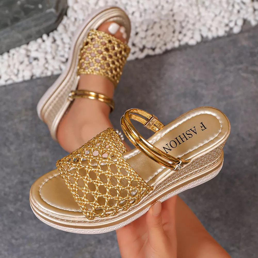 Open Toe Wedge Sandals, image 4