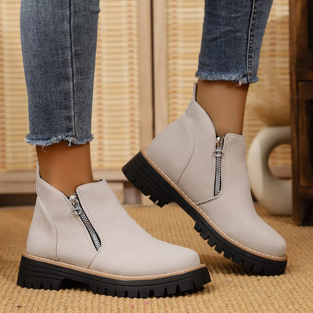 Ankle Boots with Zipper Accent, image 4