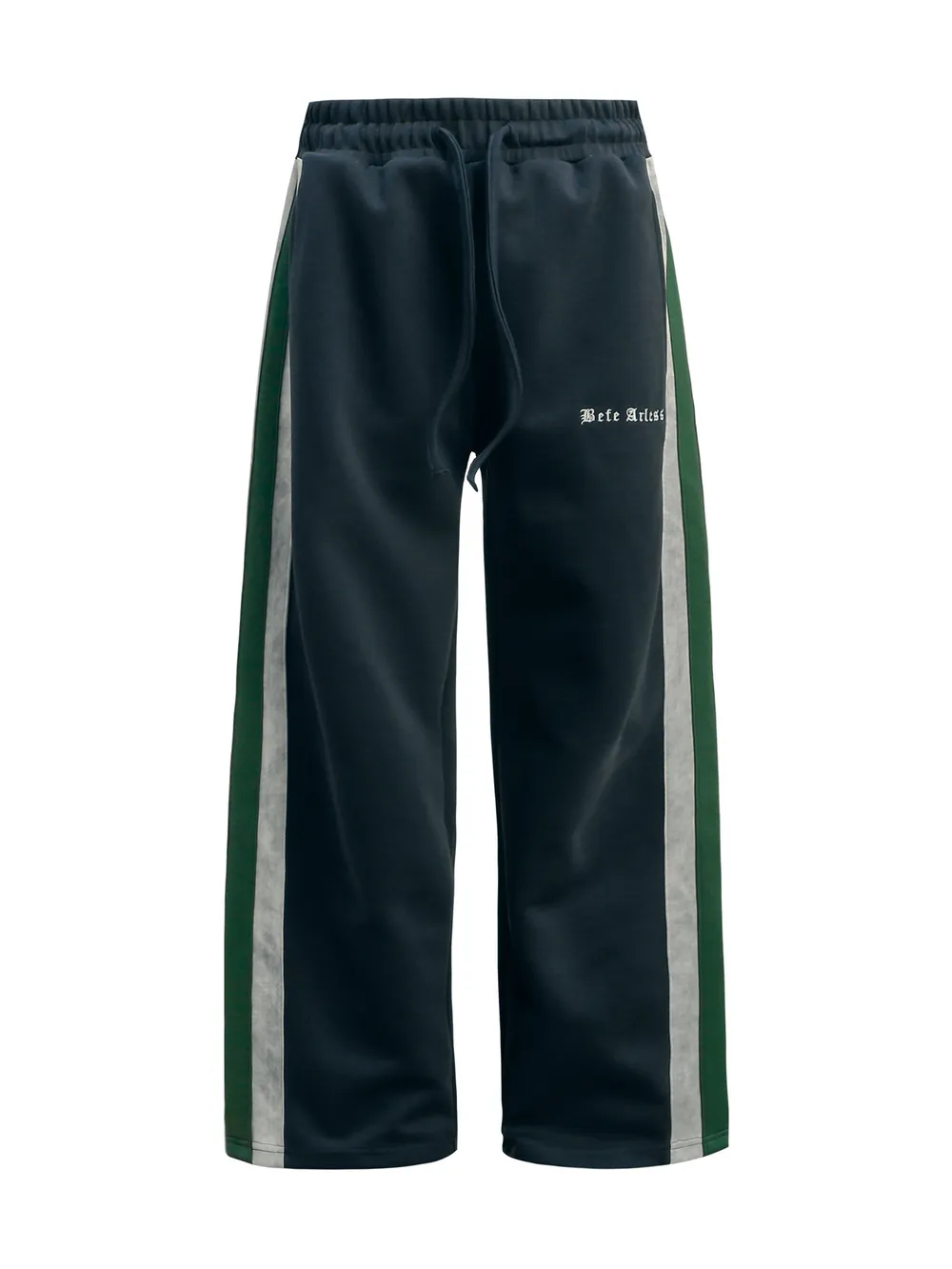 Men's Drawstring Striped Wide Leg Pants