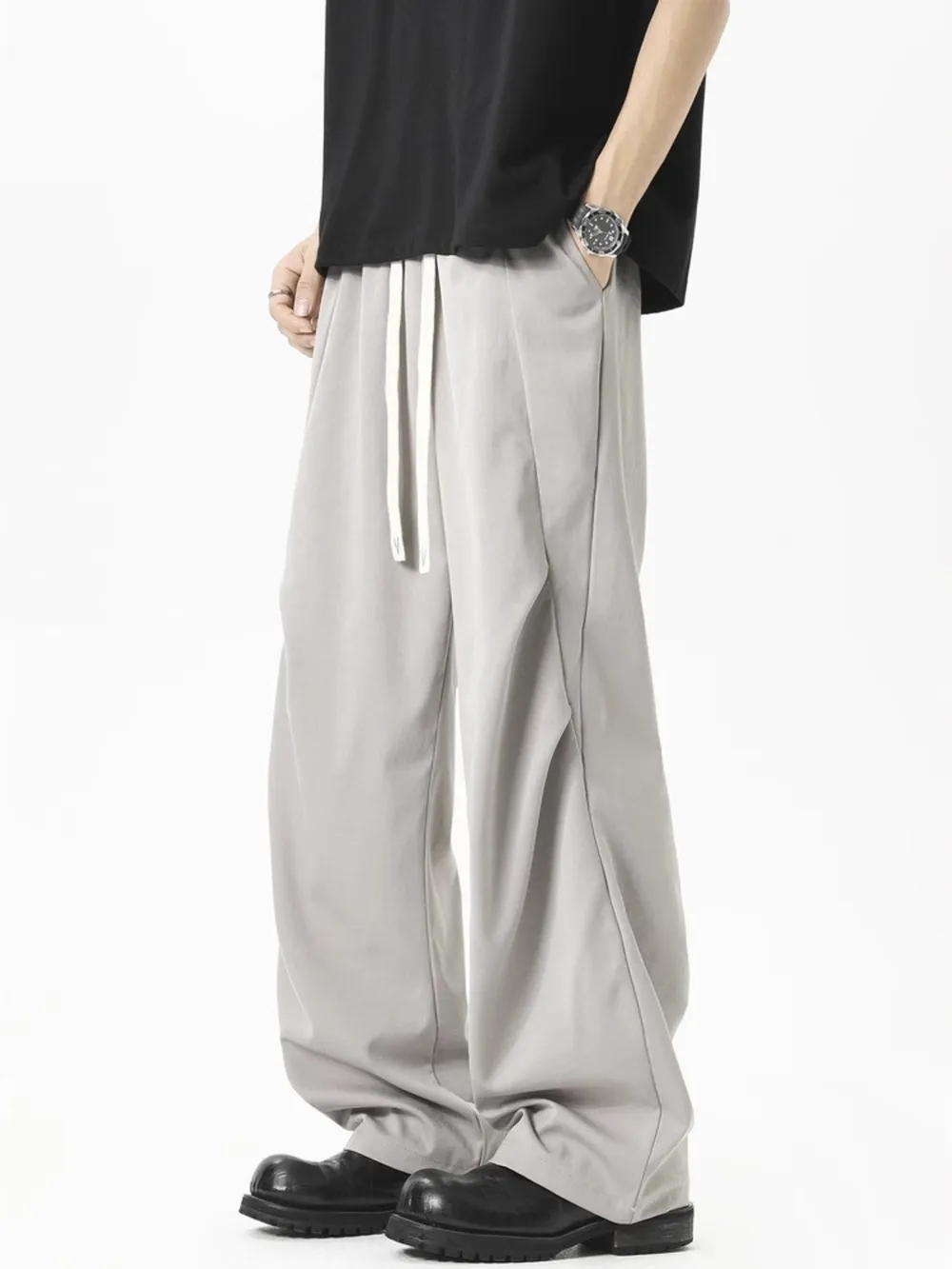 Men's Plus Size Loose Fit Drawstring Pants, image 3