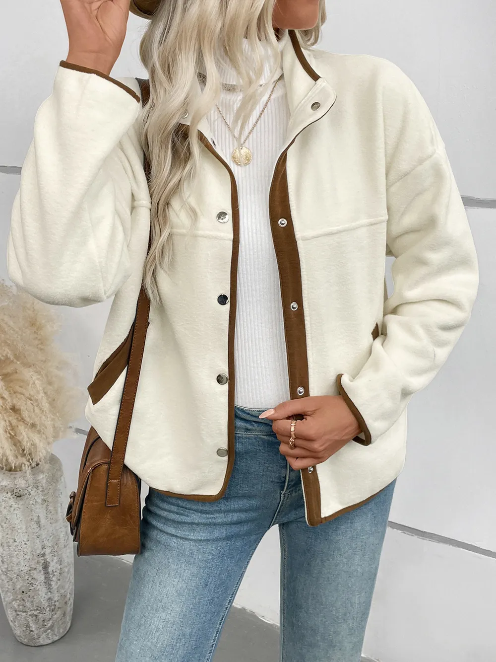 Snap Down Long Sleeve Jacket, image 11