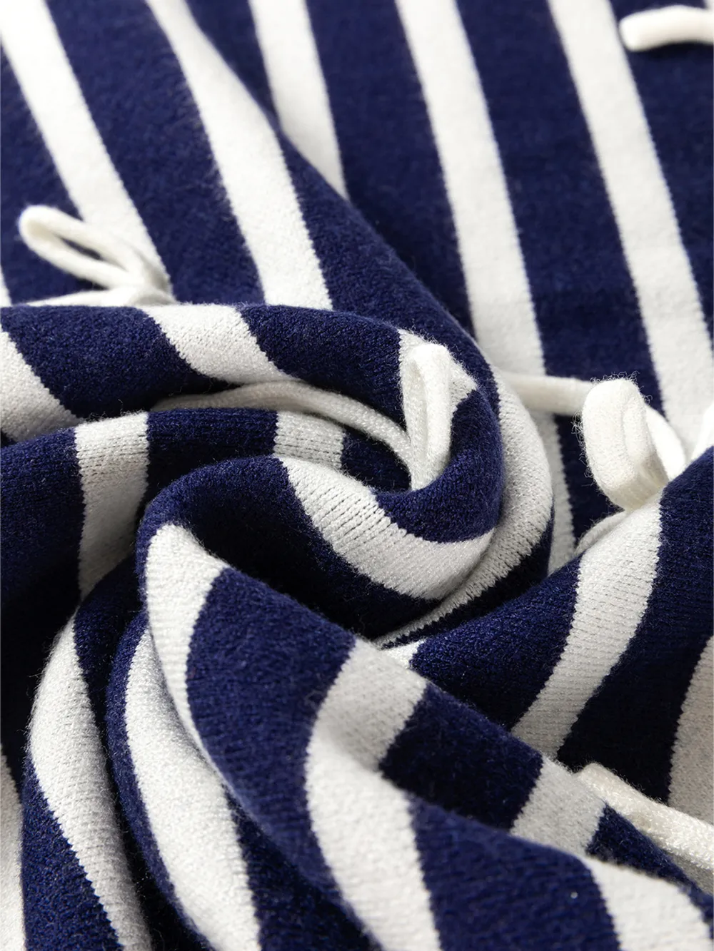 Stripe Knitted Bow Decor Sweater Vest, image 8
