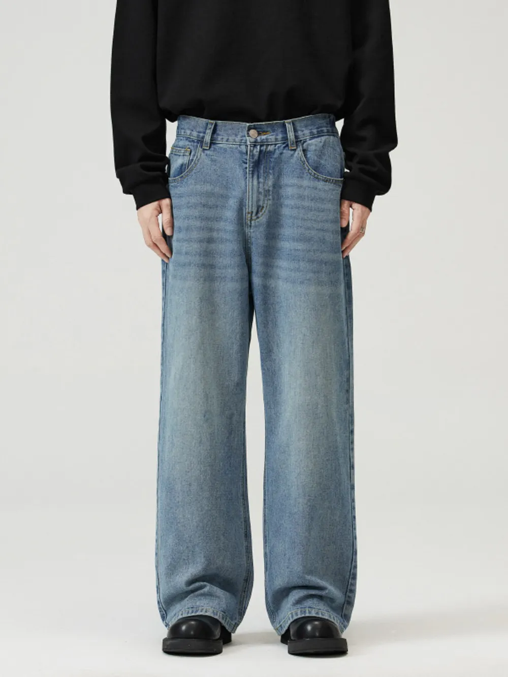 Men's Full Size Wide-Leg Jeans Plus Size, image 8