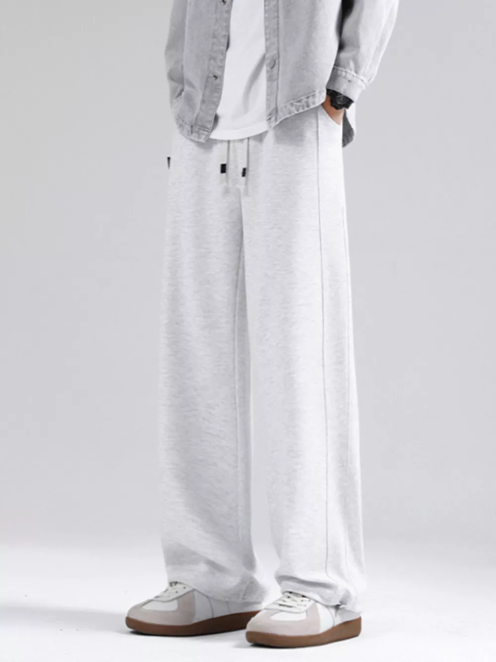 Men's Plus Size Loose Fit Drawstring Sweatpants, image 2