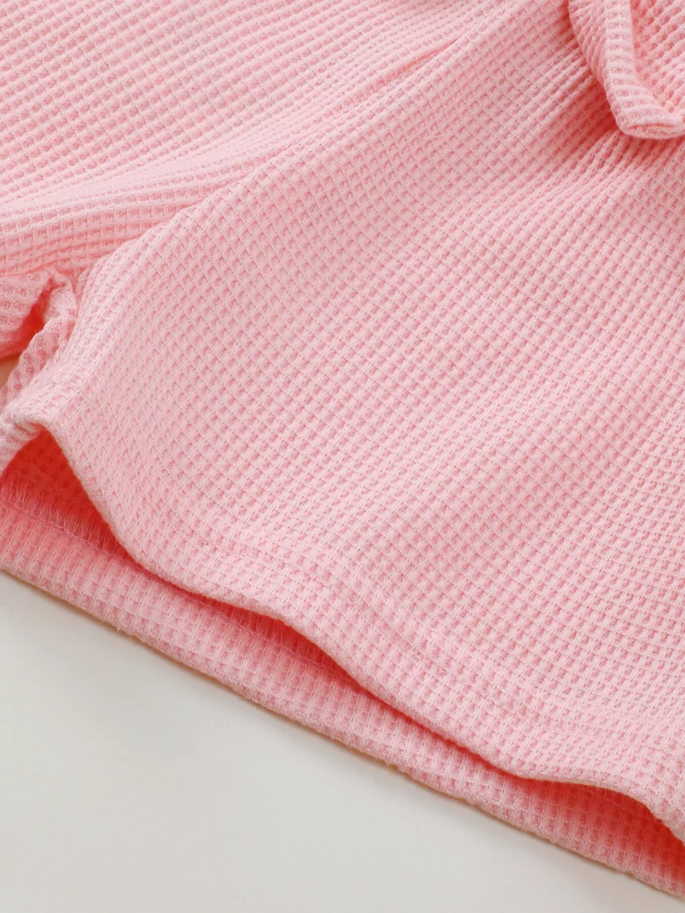 Children's Waffle Knit Tank Top and Bow Shorts Set, image 6