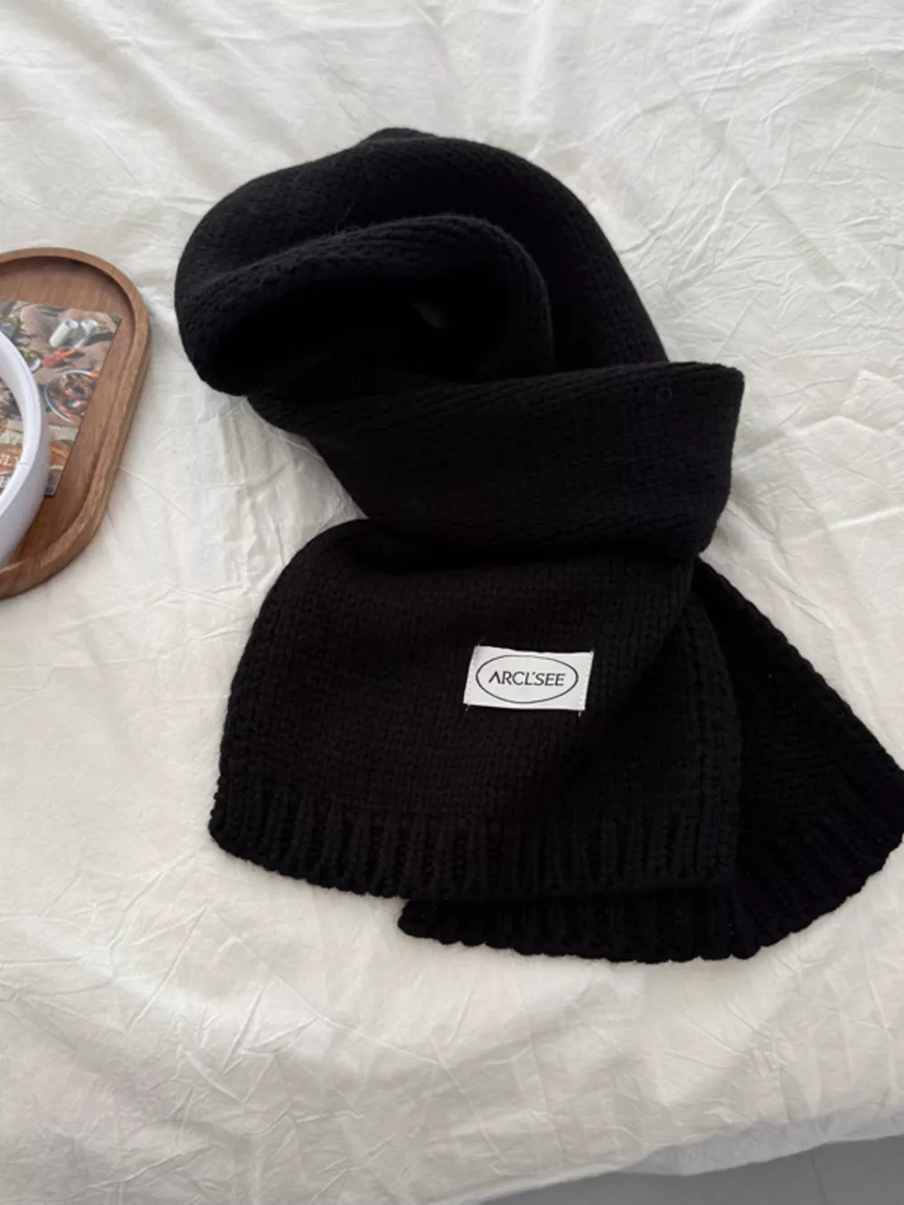 Solid Color Knitted Winter Scarf, image 10