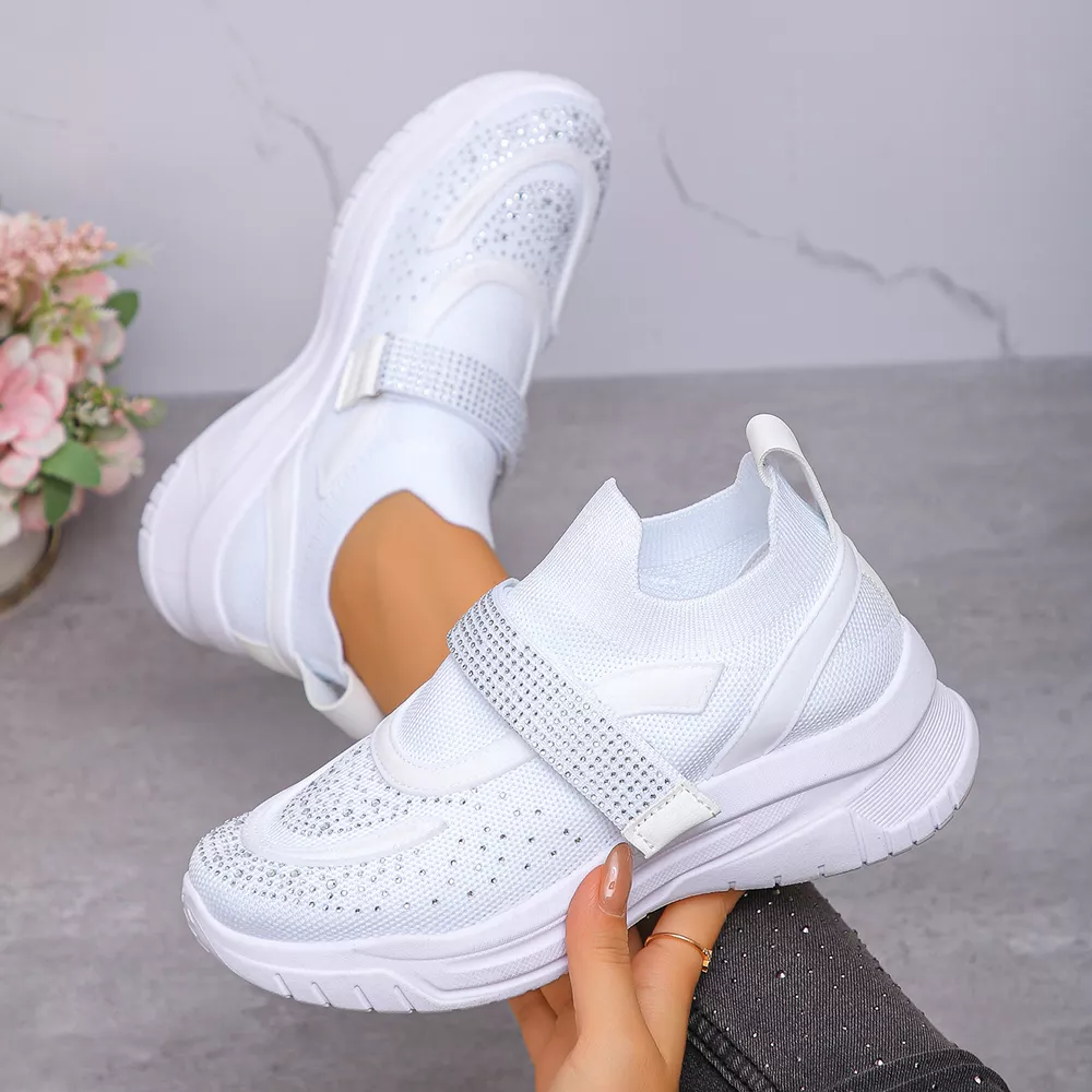 Round Toe Mesh Sneakers, image 4
