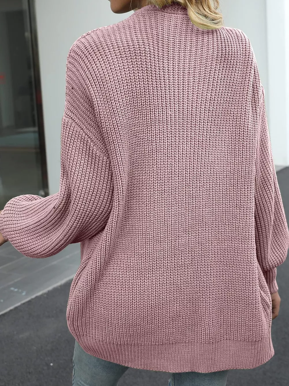 Chunky Knit Open Front Cardigan, image 25