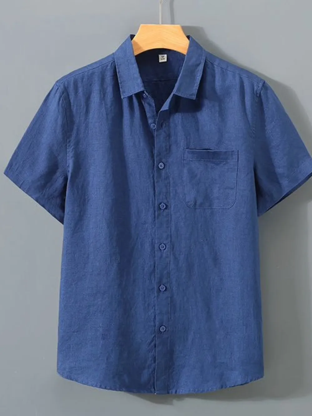 Men's Full Size Short Sleeve Button-Up Shirt Plus Size, image 2