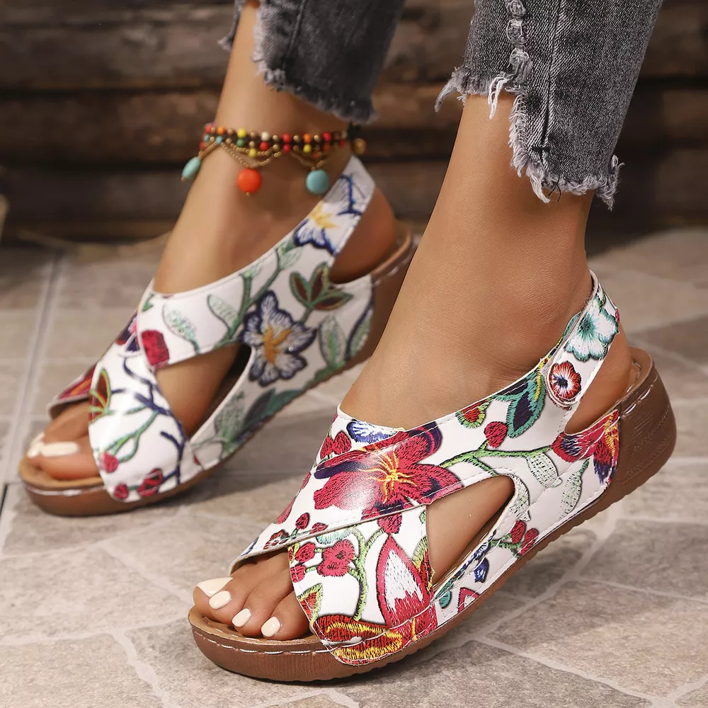 Open Toe Wedge Sandals, image 7
