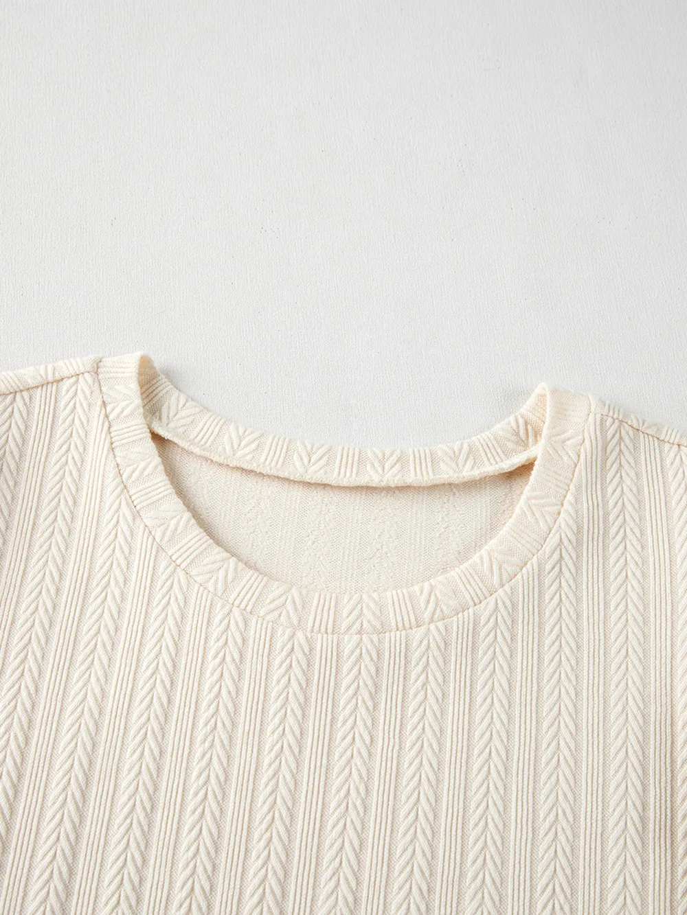Polka Dot Mesh Puff Sleeve Textured Blouse, image 5