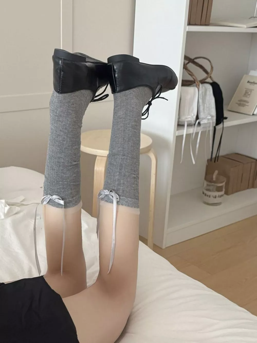 Ribbon Bow Detail Socks, image 12