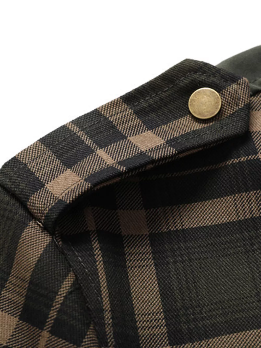Men's Full Size Button Up Long Sleeve Plaid Shirt Plus Size, image 11