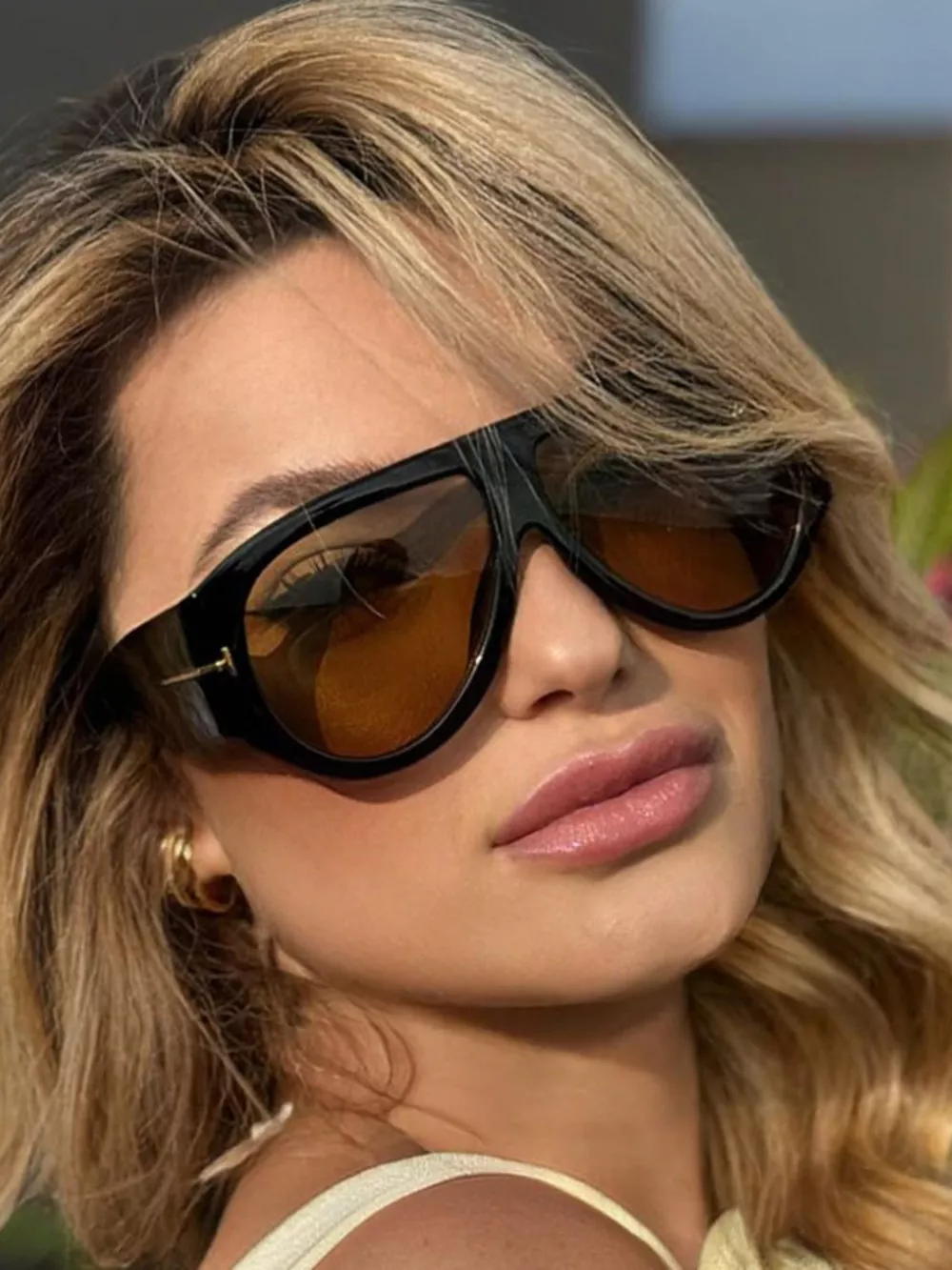 Gradient Lenses Oversized Sunglasses, image 2