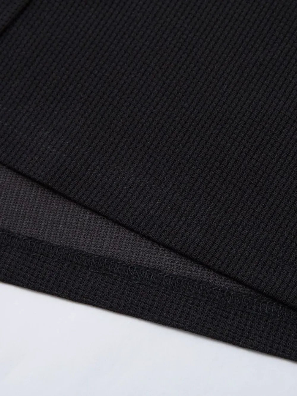 Men's Henley Structured Waffle-Knit T-Shirt, image 10