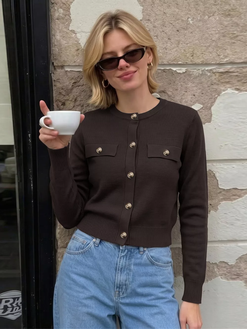 Button Down Long Sleeve Cardigan, image 6