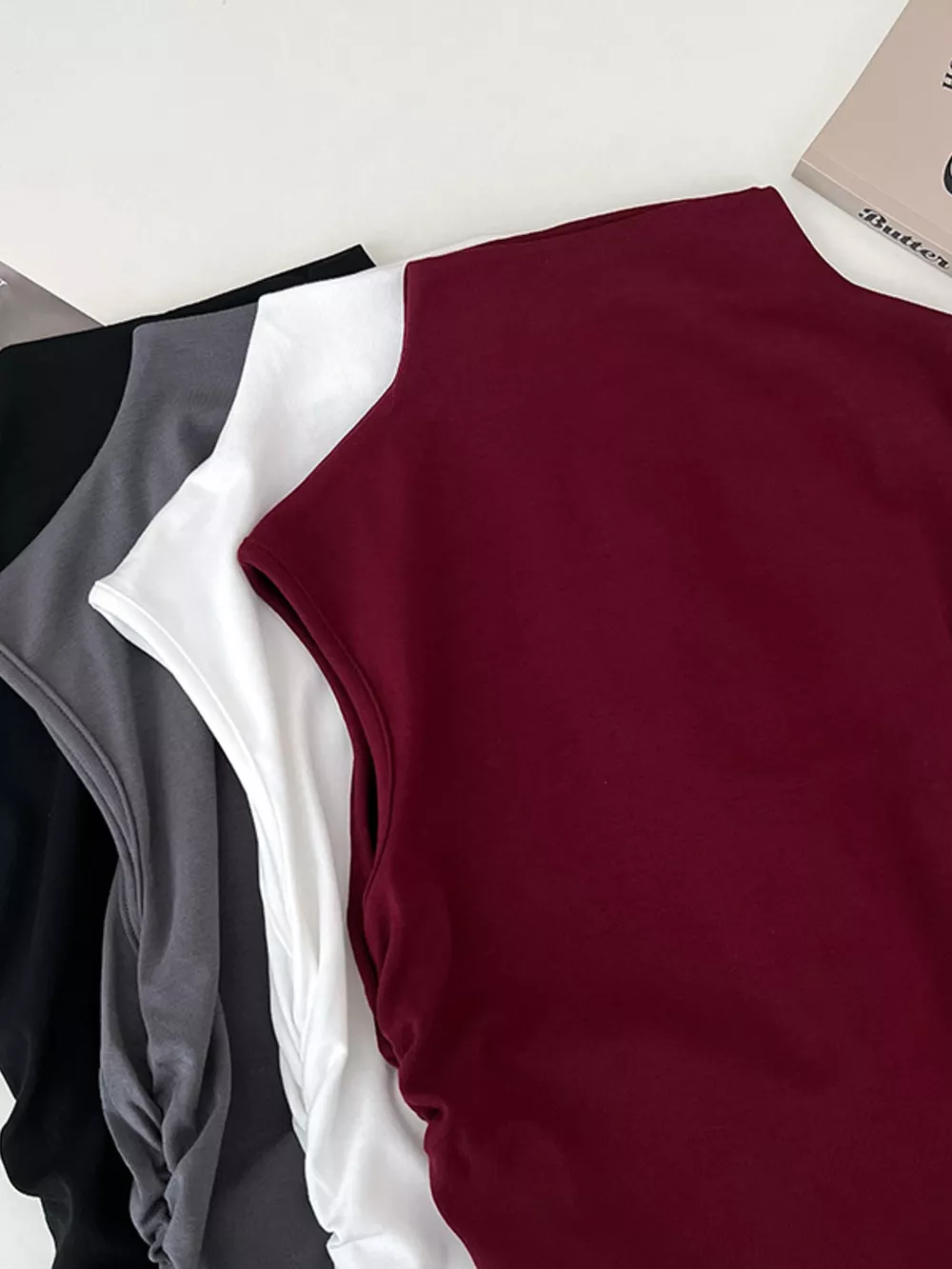 Ruched Mock Neck Tank, image 16