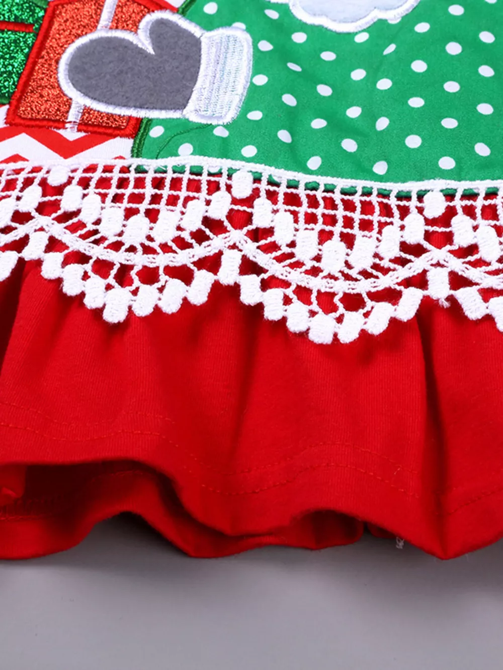 Children's Christmas Santa Long Sleeve Dress, image 6