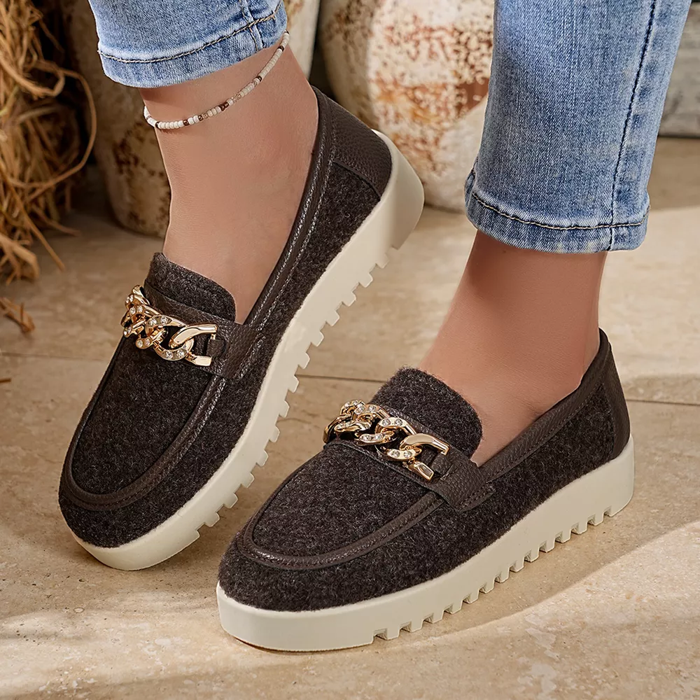 Round Toe Platform Slip-Ons, image 10
