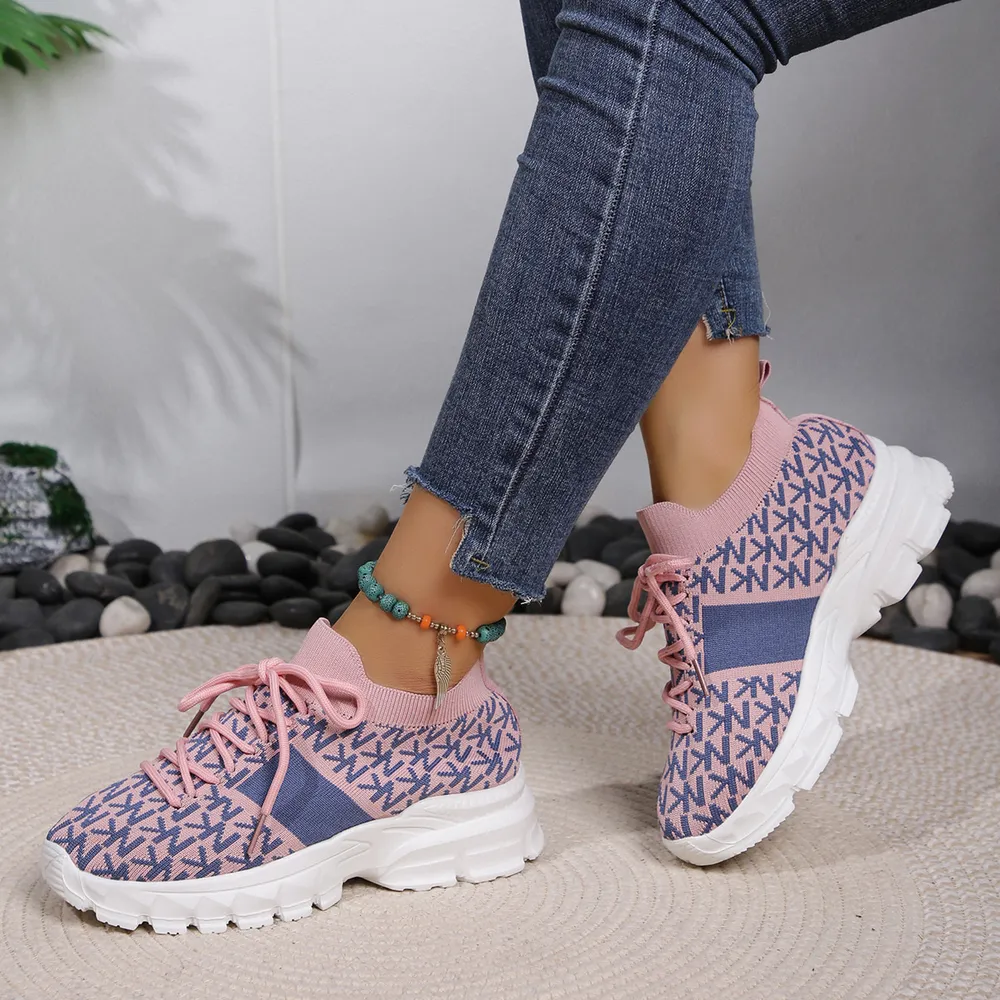 Round Toe Lace Up Sneakers, image 4